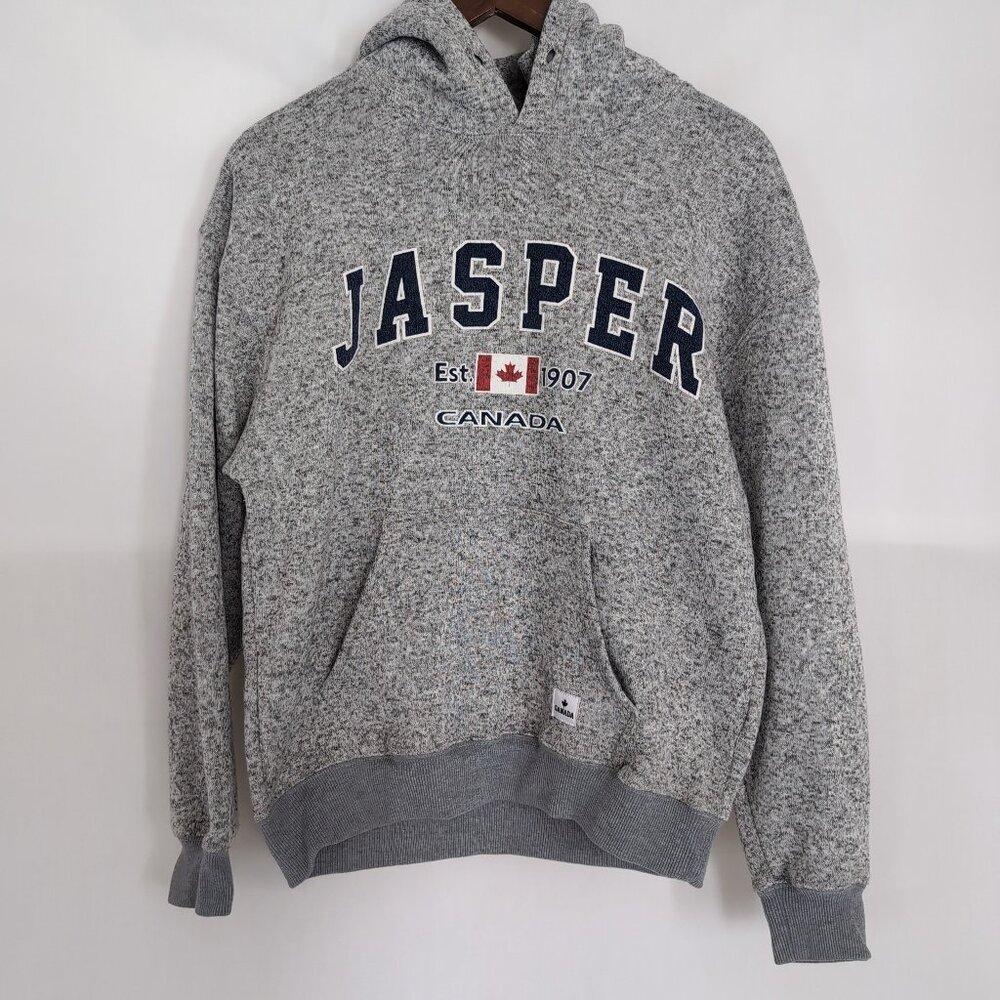 Jasper Teepee Unisex Heathered Gray Pull Hoodie, Medium